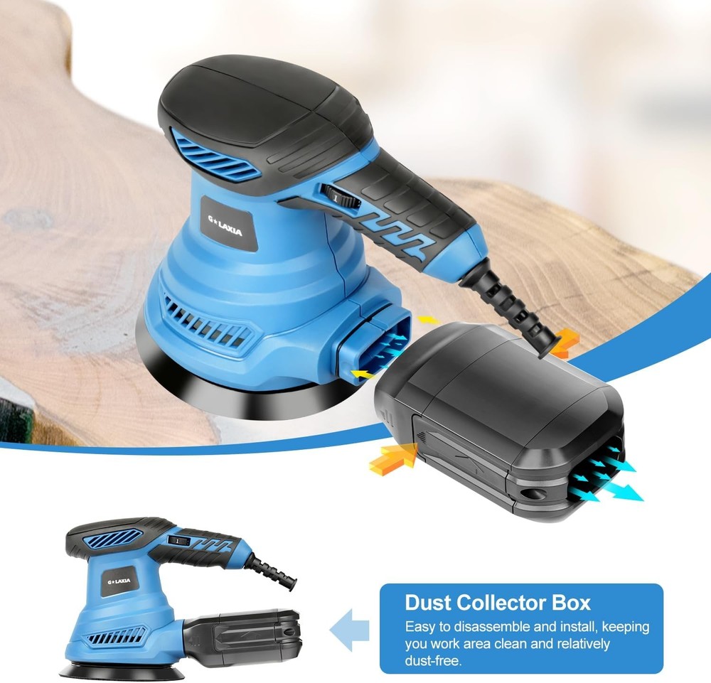 New Electric Drywall Sander Adjustable Variable Speed With Sanding Pad
