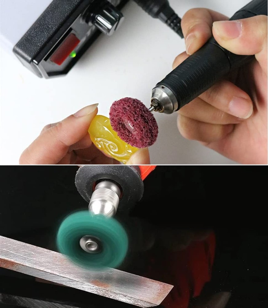 50pcs Abrasive Wheel Set for Rotary Tools - Multiple Grits & Sizes