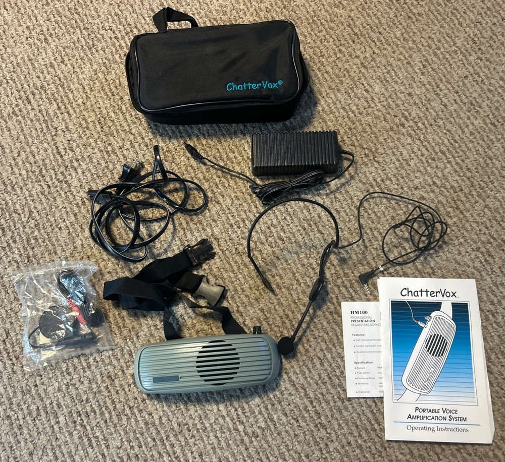 ChatterVox Model 100 Voice Speech Amplifier Tested & Working