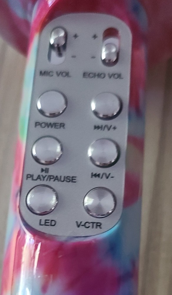 Tie-Dye Karaoke Microphone