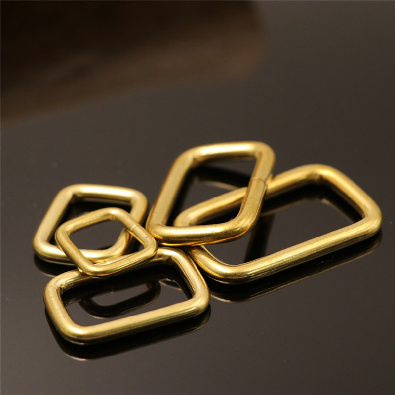 20PC Brass metal formed rectangle ring buckle loops webbing leather craft buckle