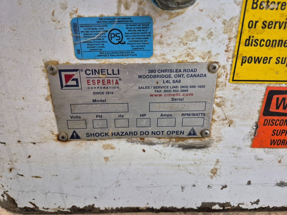 Cinelli CG/SDR-50 Semi-Automatic Bun Divider Rounder