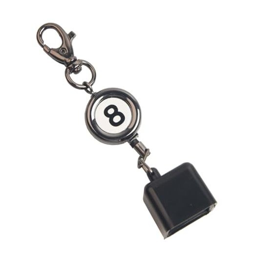 Billiard Chalk Holder，Pool Chalk Holder with Retractable Key Ring,Pool Square