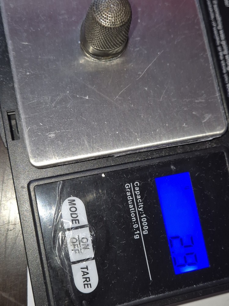 Antique Silver Thimble Hallmarked