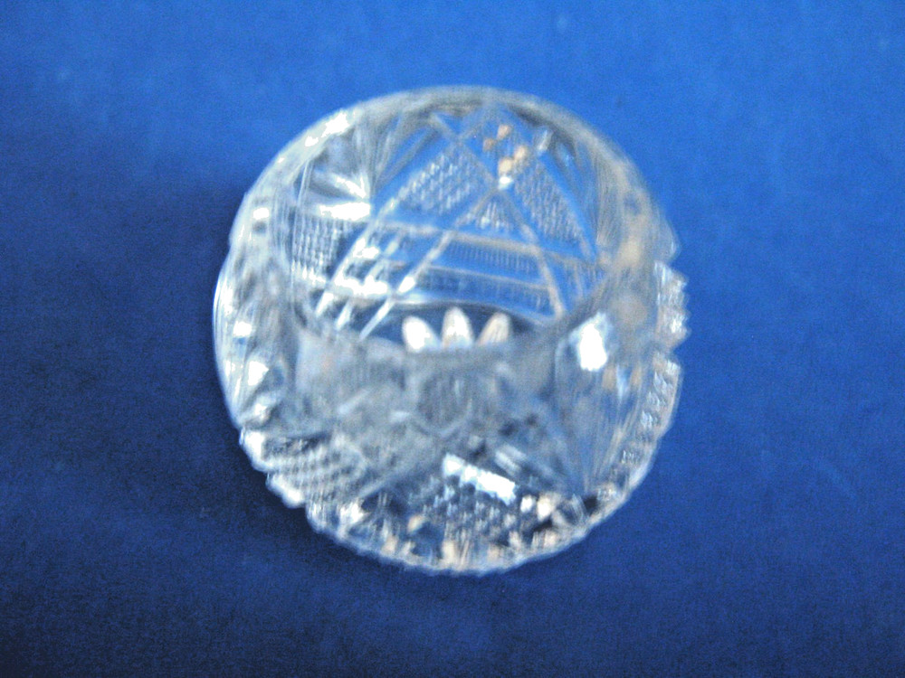 DUNCAN & MILLER TEPEE PATTERN GLASS OPEN SALT CELLAR, c1897