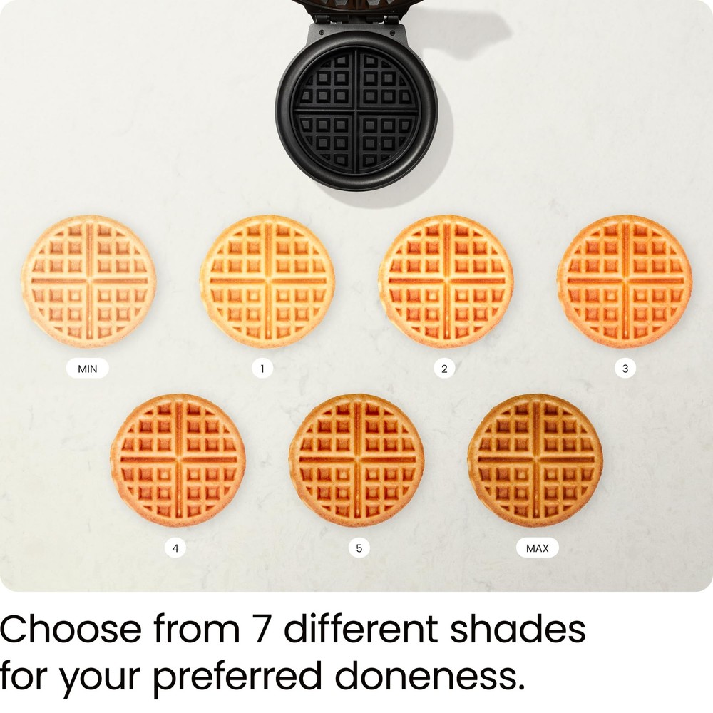 Anti-Overflow Belgian Waffle Maker w/Shade Selector, Temperature Control Mess...