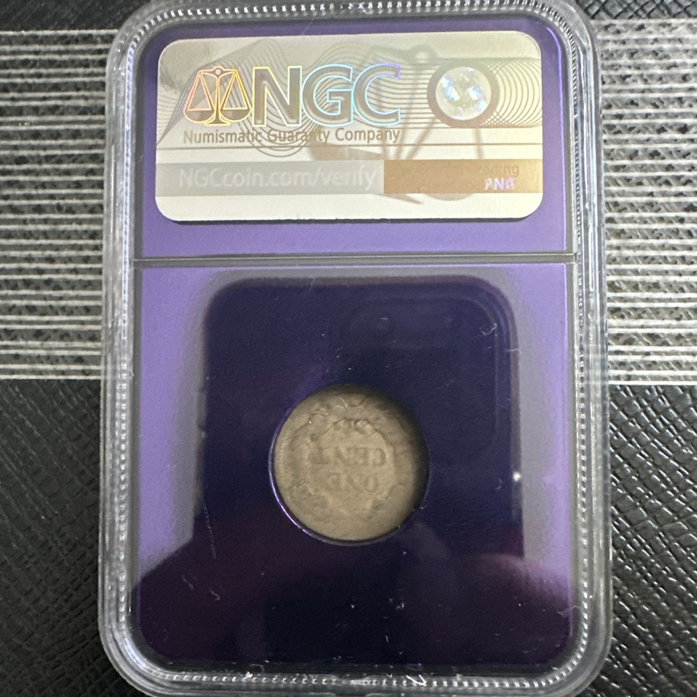 1858 1c Flying Eagle 2025 Sample Bert Label Purple Core Clean