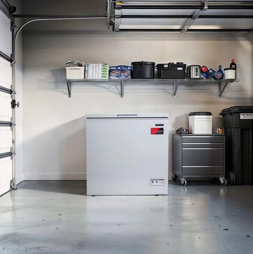 70 Cu ft Chest Freezer White Compact Storage