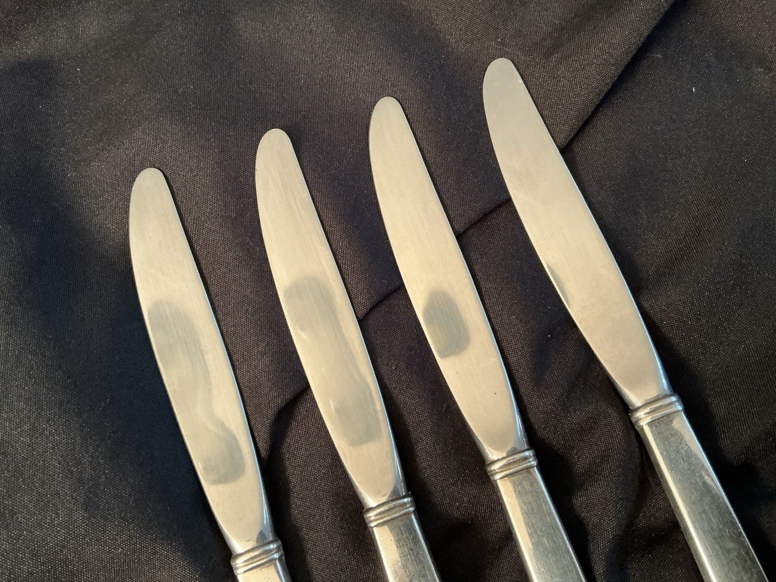 Old English Tipt by Gorham Sterling Silver Knife Lot Of 4 Pieces! 9 1/8”