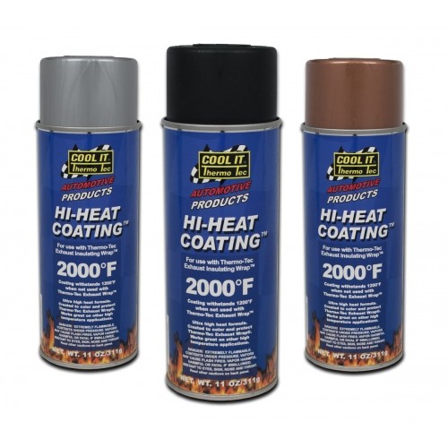 Thermo Tec Hi Heat Wrap Spray Coating 11oz Black