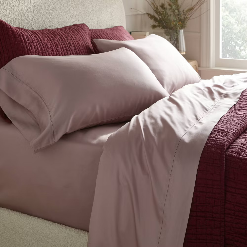 Full 320 Thread Count Lyocell Rose Ash - Threshold