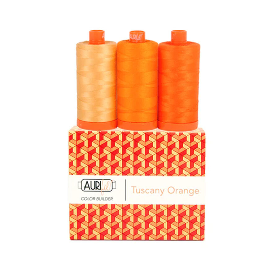 Aurifil HOUSE COLLECTIONS 3 LARGE SPOOLS 50WT Cotton Thread Solid - 1422Yds each