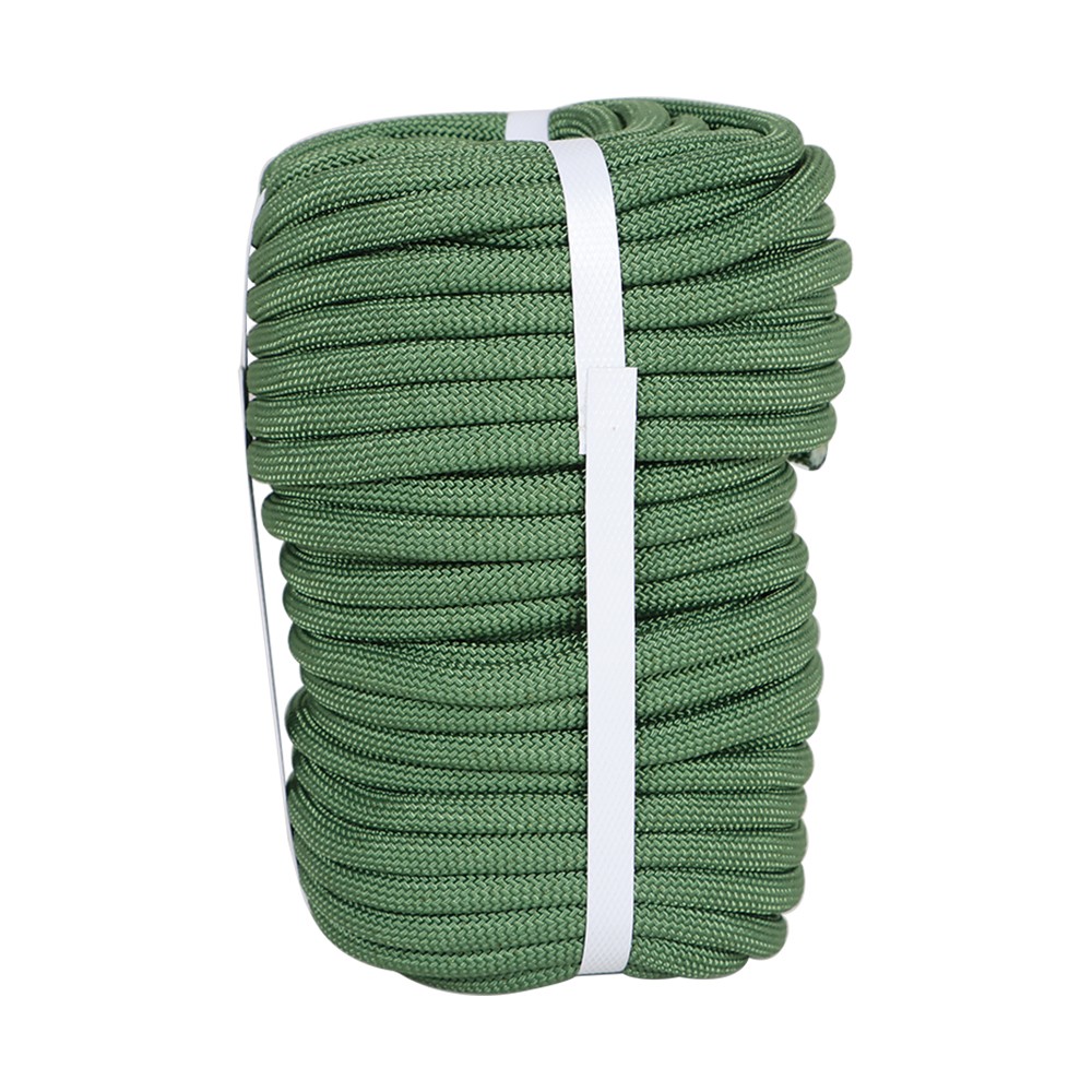 3/8" × 100' 3520Lbs Armygreen High Strong Pulling Rope Braided Polyester Rope
