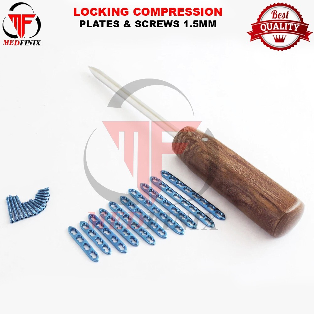 1.5mm Locking Compression Plate & Locking Screw Set & Driver 91 Pcs