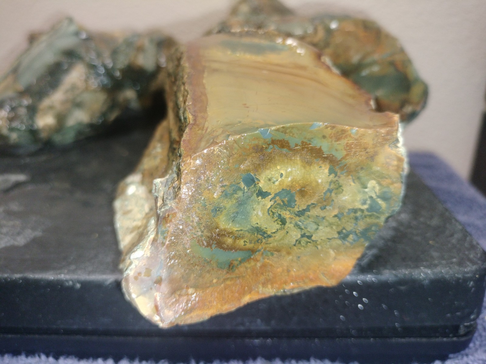 7.3LB ORBS Blue Mountain Picture Jasper Rough 6pc Lot #26