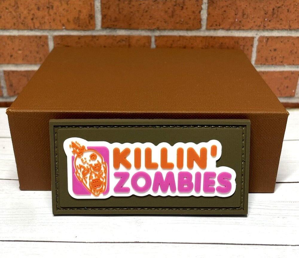 Tactical PVC Patch - Morale Killin Zombies Patch - Killing Zombie Gun Patch