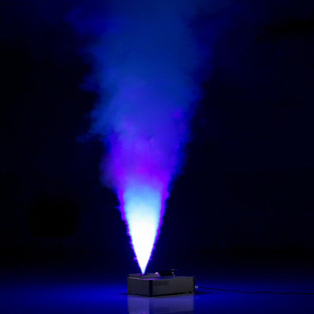 Smoke Fog Machine RGB 24 LED Light DMX DJ Party Vertical Spray Fog Stage Light