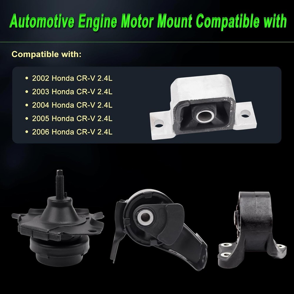 4-Piece Engine Motor Mount Set for 2002-2006 CR-V 2.4L Replacement