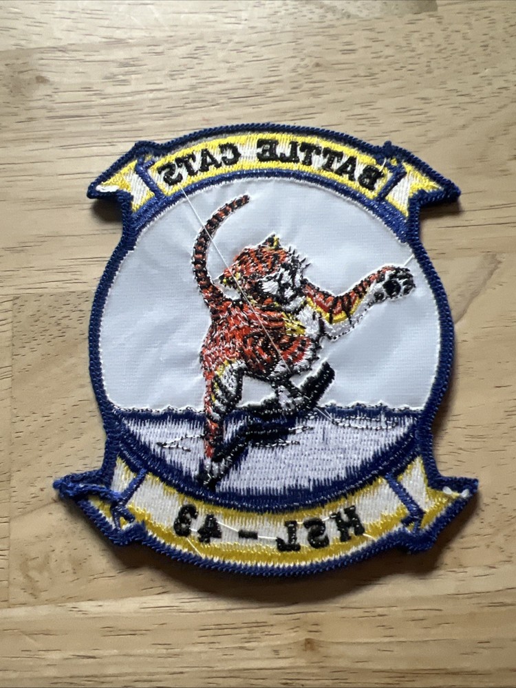 NAVY HSL-43 BATTLE CATS EMBROIDERED PATCH