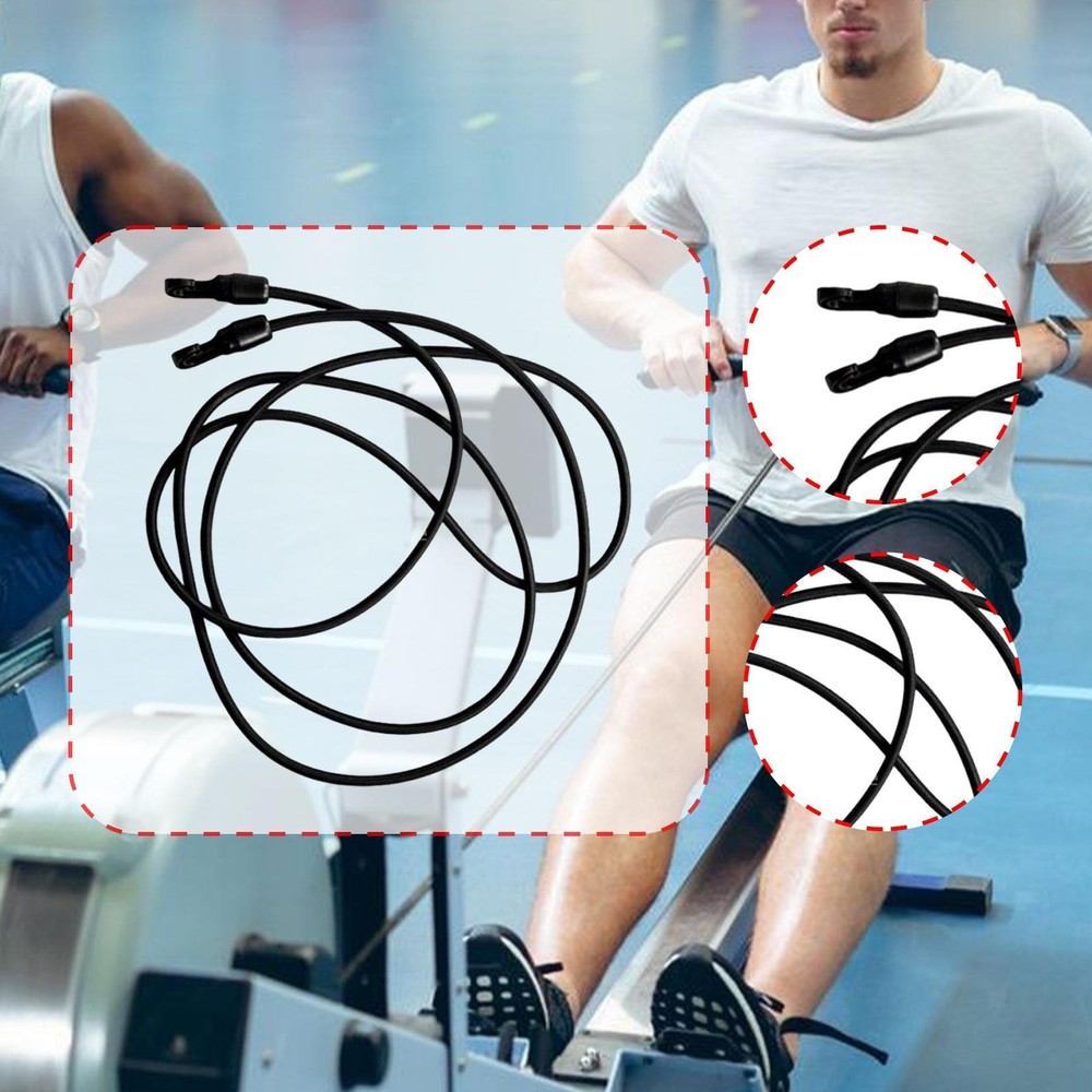 Rowing Machine Pull Belt Practical for Body Building Gym Length 4M Easy to Use