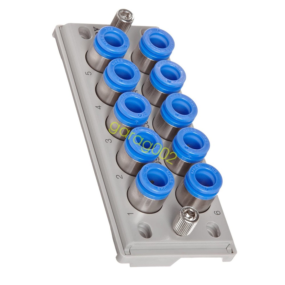 SMC KDM10P-06 PBT Push-To-Connect Tube Fitting Rectangular Multi-Connector
