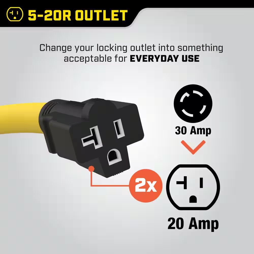 3 Ft. 240-Volt Y Adapter