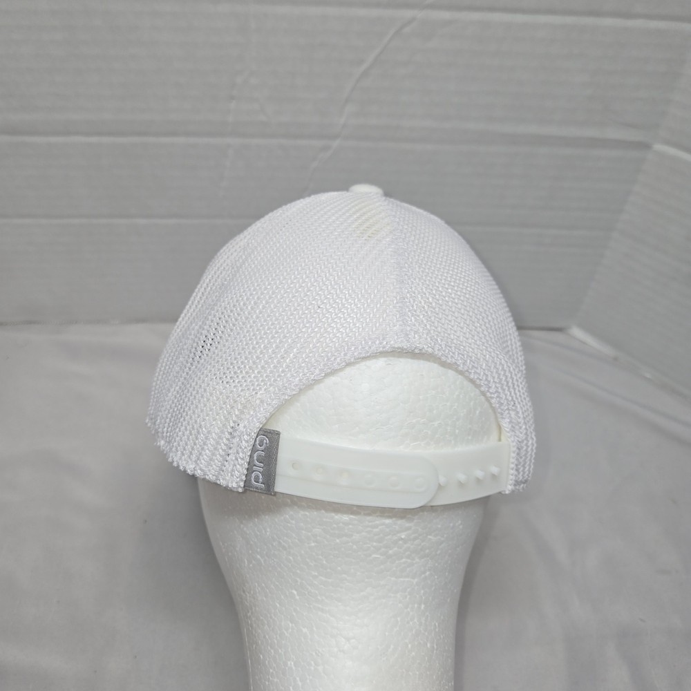 Ping Golf Trucker Hat White Adjustable Snapback Cap Euc Yupoong 101