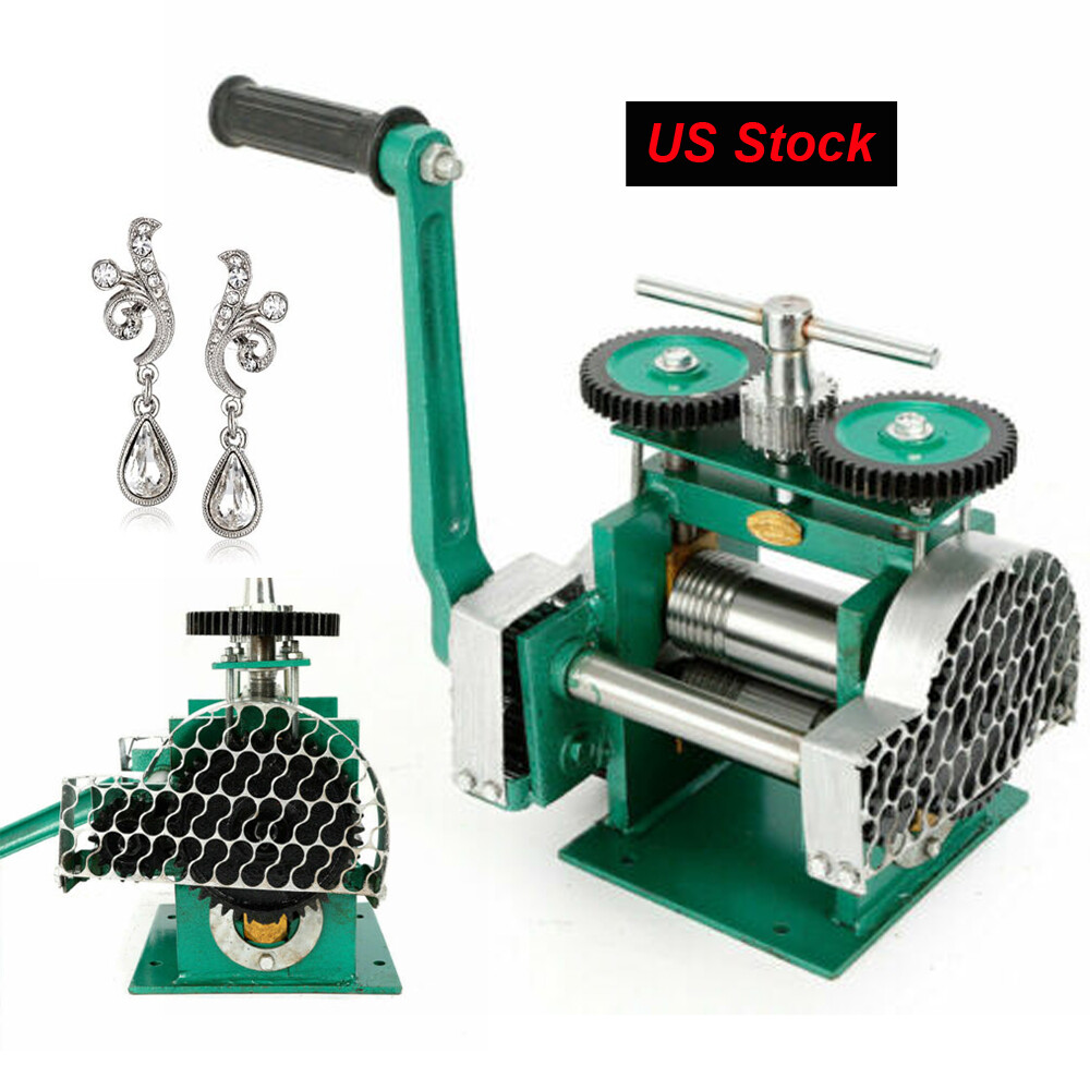 Rolling Mill Machine Rollers Metal Wire Flat Jewelry Tool Manual Combination