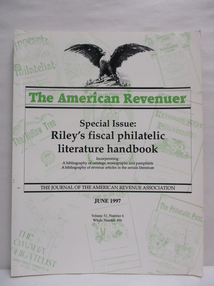 American Revenuer Special Issue Riley's Fiscal Philatelic Literature Handbook