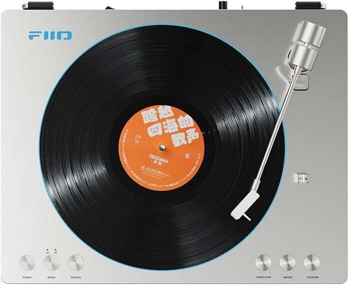 FiiO TT13 Fully Automatic Vinyl Stereo Turntable(Analog) (Silver Bluetooth)