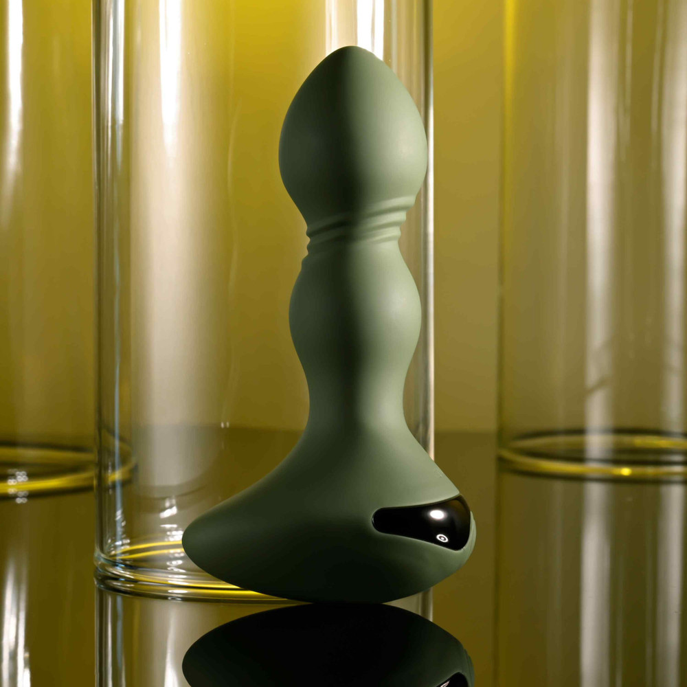 Rechargeable Tapered Tip Silicone Butt Plug Multi-speed Vibrating Anal Probe