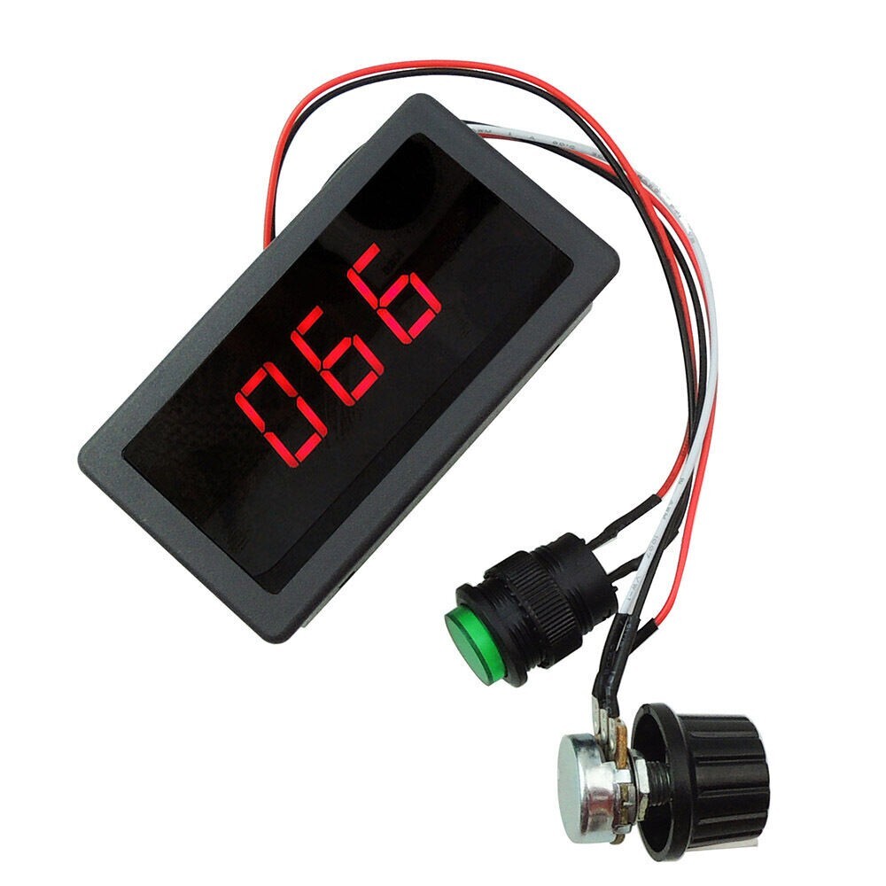 DC 6V-30V 12V 24V Max 8A Motor PWM Speed Controller With Digital Display Switch