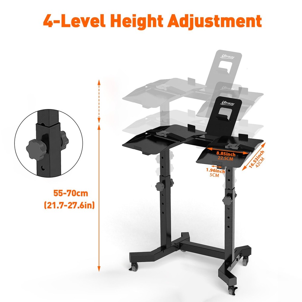 Adjustable Double Dumbbell Rack Stand For SelectTech 552/1090 Dumbbell Holder US