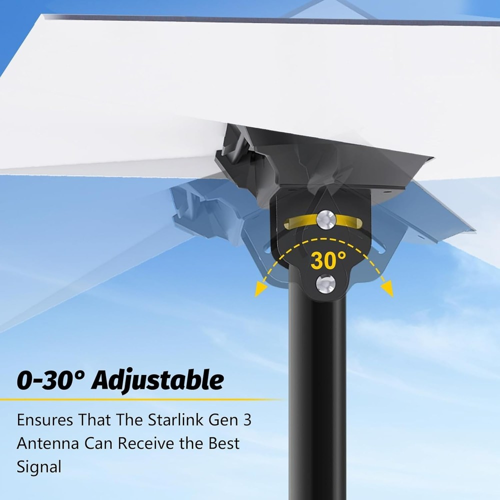 Versatile Starlink Gen 3 Wall Mount - Easy Installation & Optimal Viewing Angles
