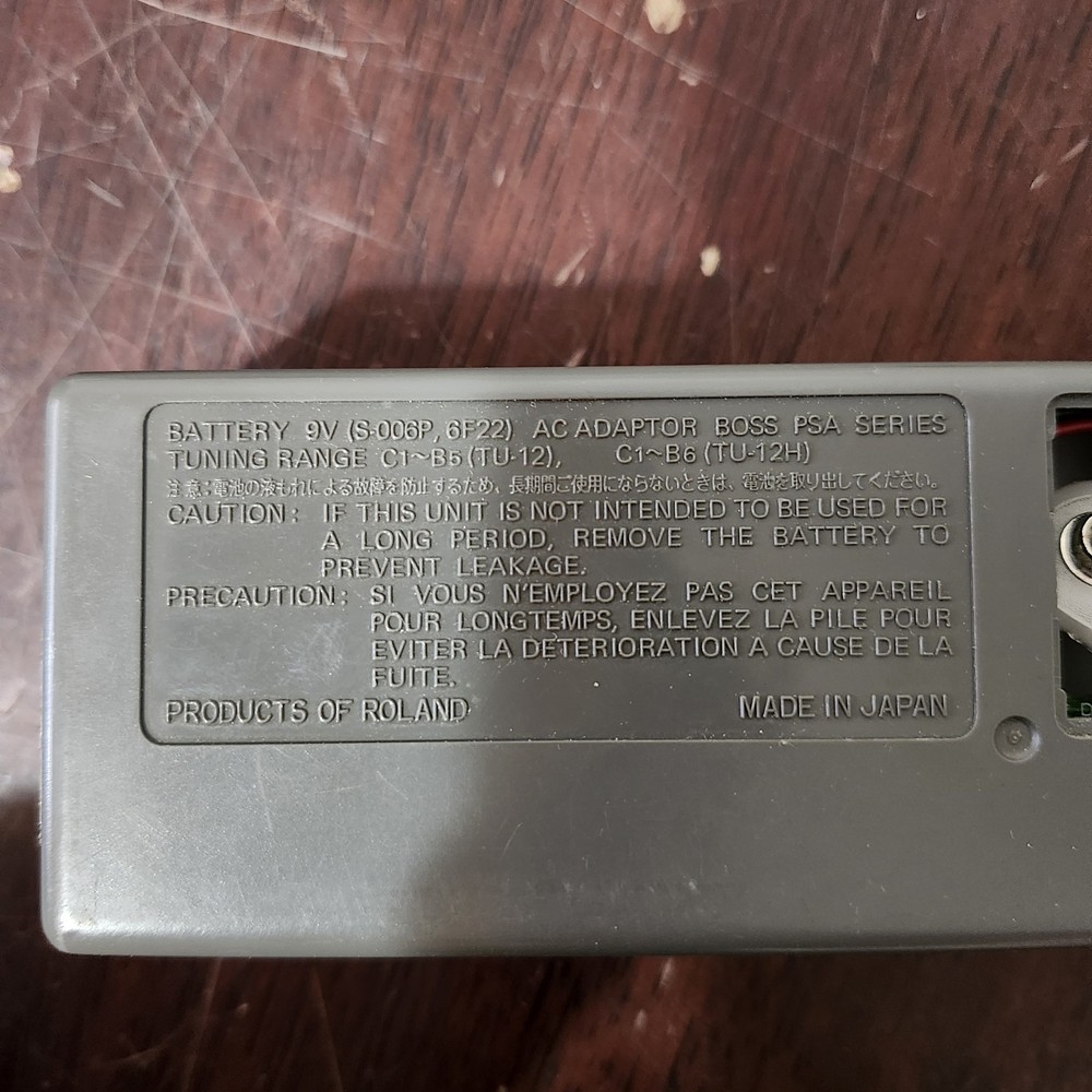 Boss Chromatic Tuner TU-12 Digital Processing Multi Instrument Tuner