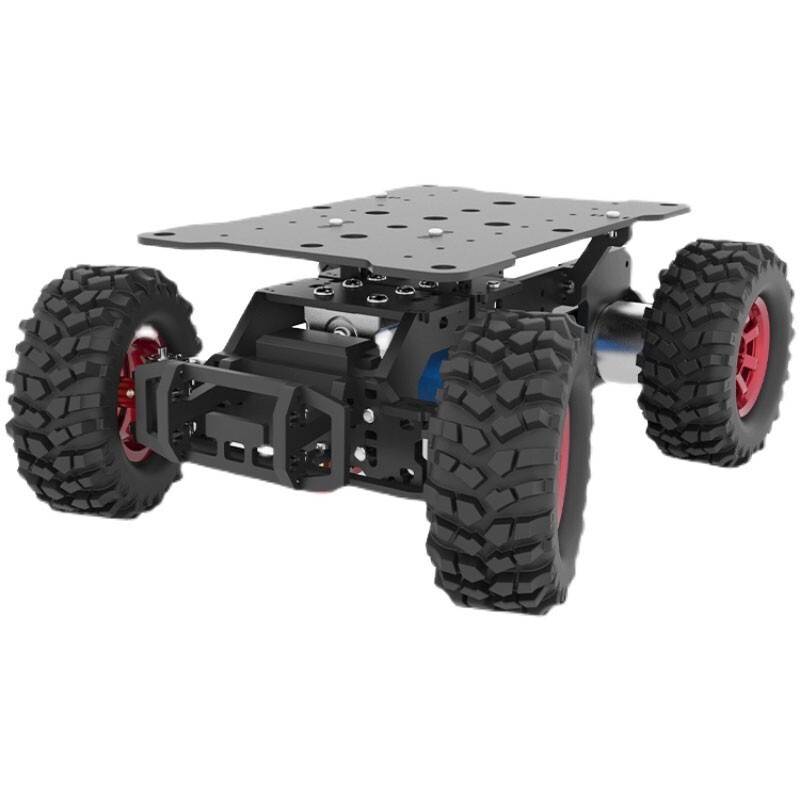 Unassembled Ackerman Intelligent Robot Chassis Supports ROS & Action Camera