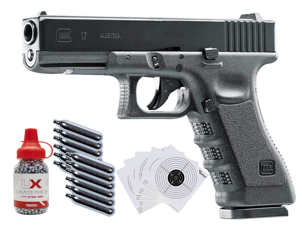 Umarex Glock 17 Gen3 CO2 Blowback .177 BB Gun Bundle