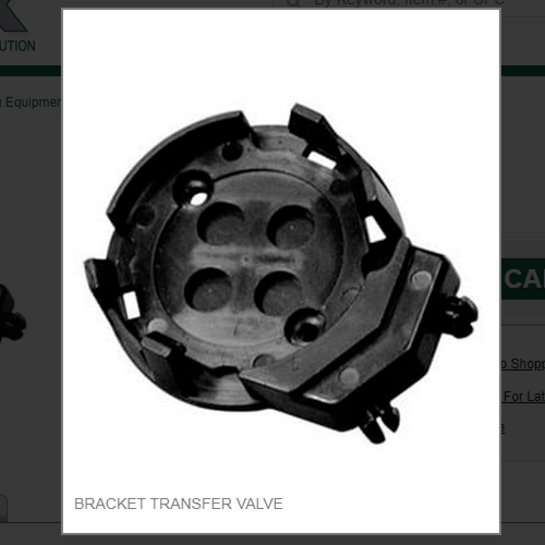 BRACKET TRANSFER VALVE, # 20272-255A