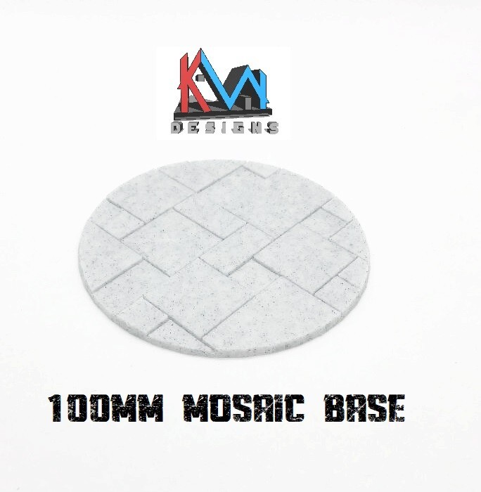 3D Printed - 100mm Mosaic Stone Tile Base