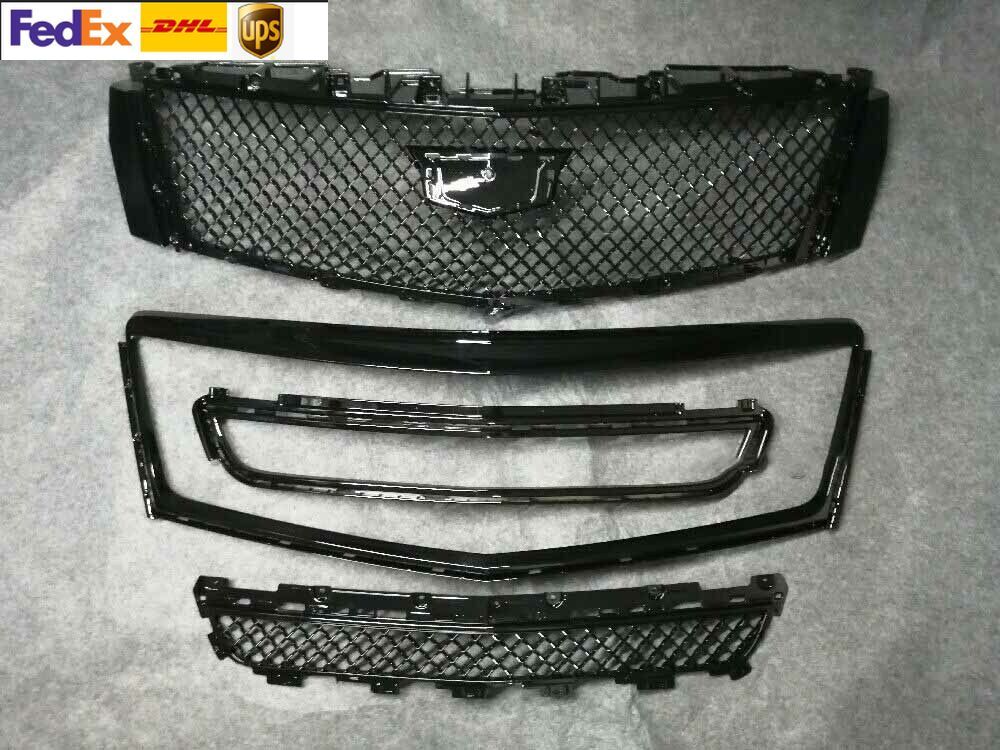 For Cadillac XTS 2013-2017 Radiator Front Upper + Lower Grilles With Outer Frame