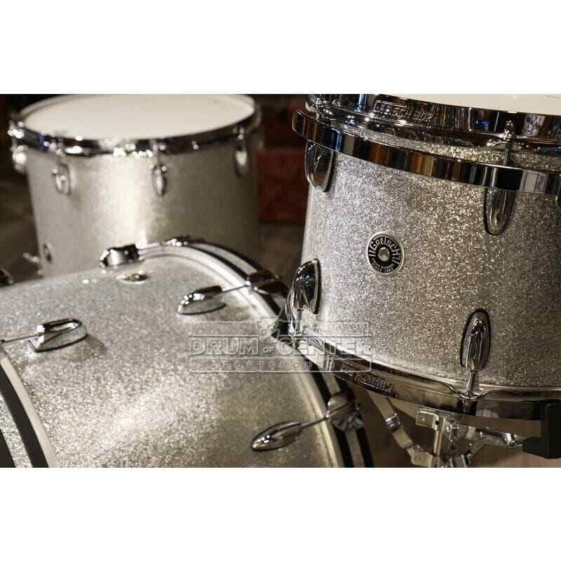 Used Gretsch Brooklyn 3pc Drum Set w/26BD Silver Sparkle - Excellent