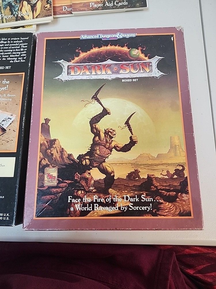Advanced Dungeons and Dragons 2nd Edition Dark Sun Boxed Set (Incomplete)