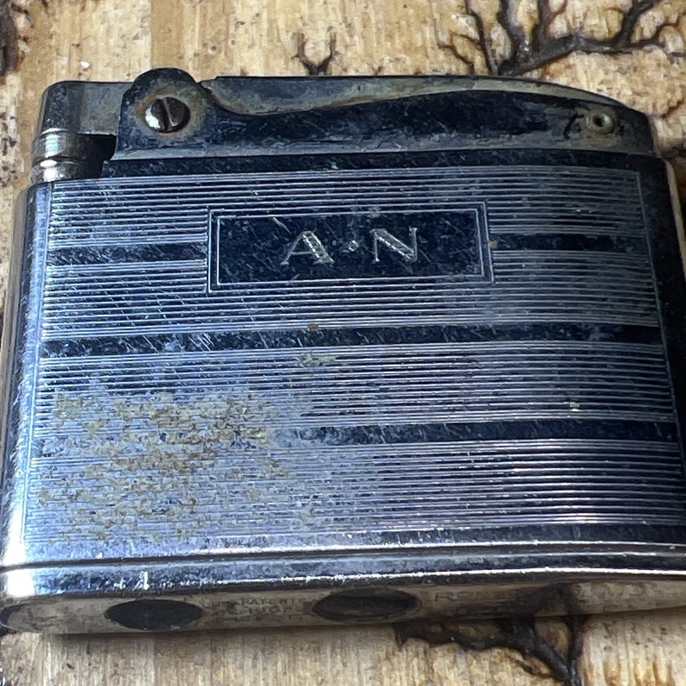 Vintage Working Ronson ADONIS Silver Tone Lighter