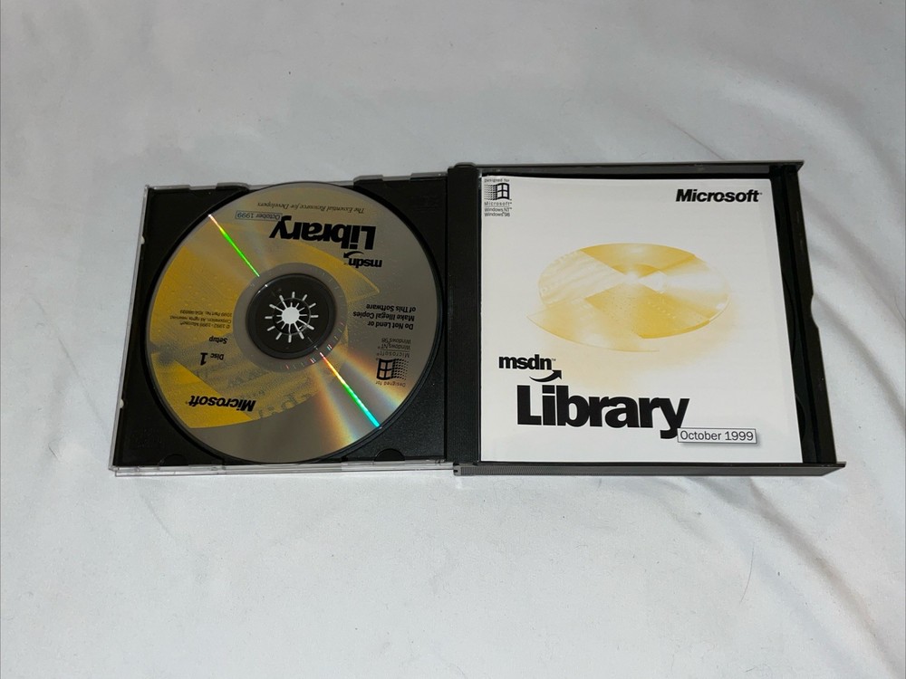 Microsoft msdn Library October 1999 ~ CD-ROM 3 Disc For Windows 98 NT