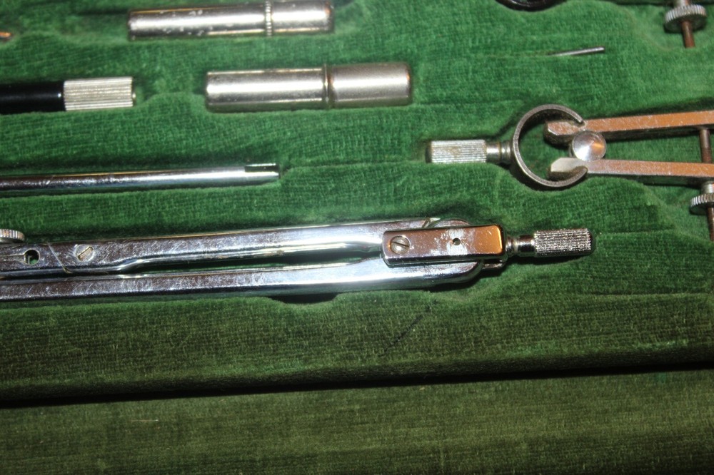 Vintage A&B Smith Co Pittsburgh Drafting Draft Tool Set