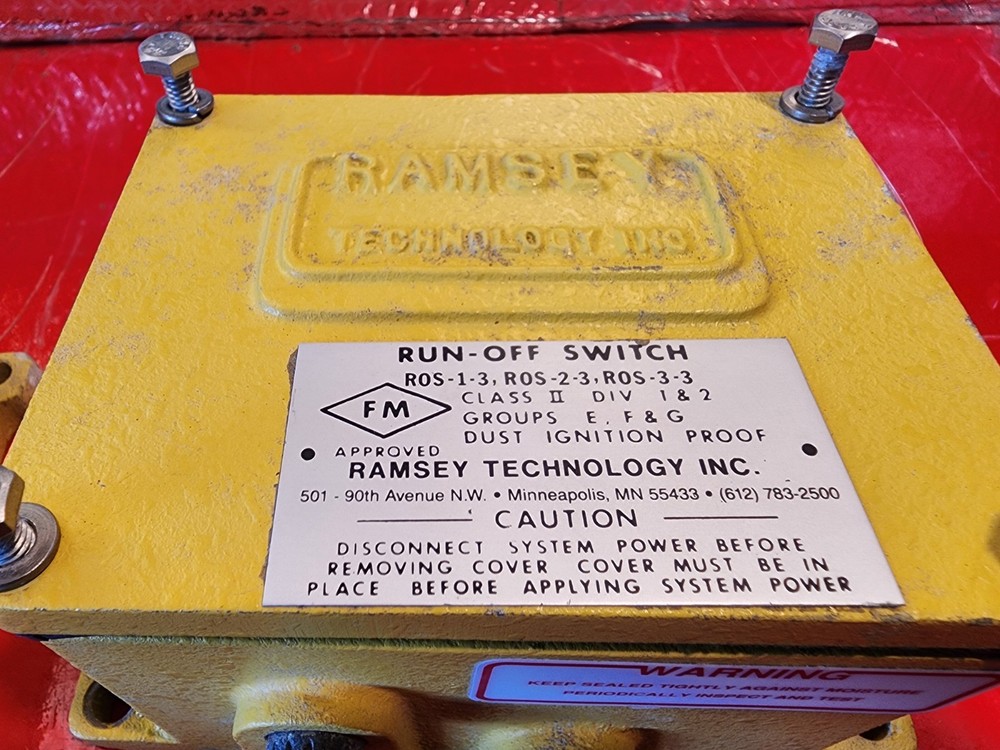 2 RAMSEY SAFETY PULL Switch RUN OFF SWITCH # ROS-1 & SPS-1