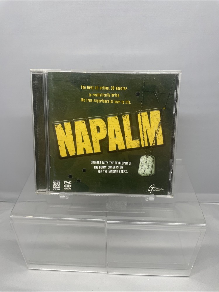 Napalm 3D Shooter PC CD ROM Game, 1998 GT Interactive Software