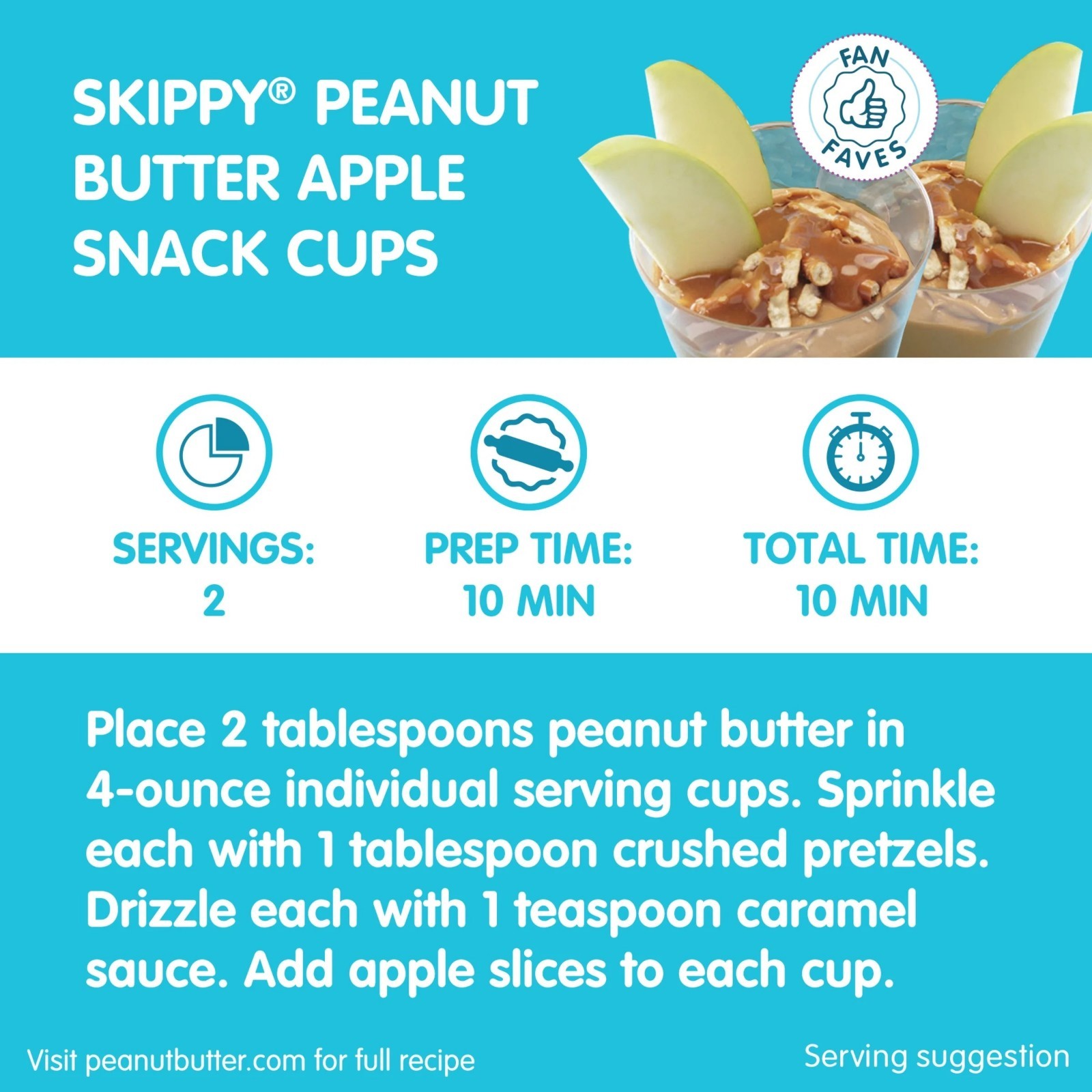 SKIPPY Creamy Peanut Butter Spread, Plastic Jar 40 oz (2 Pack)