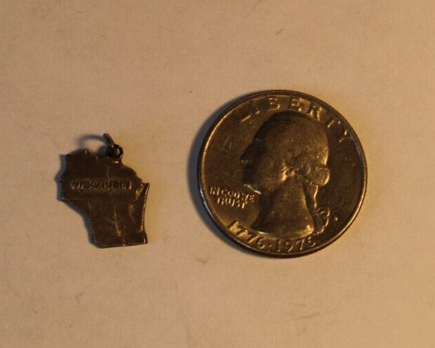 Sterling Silver WIsconsin State Charm