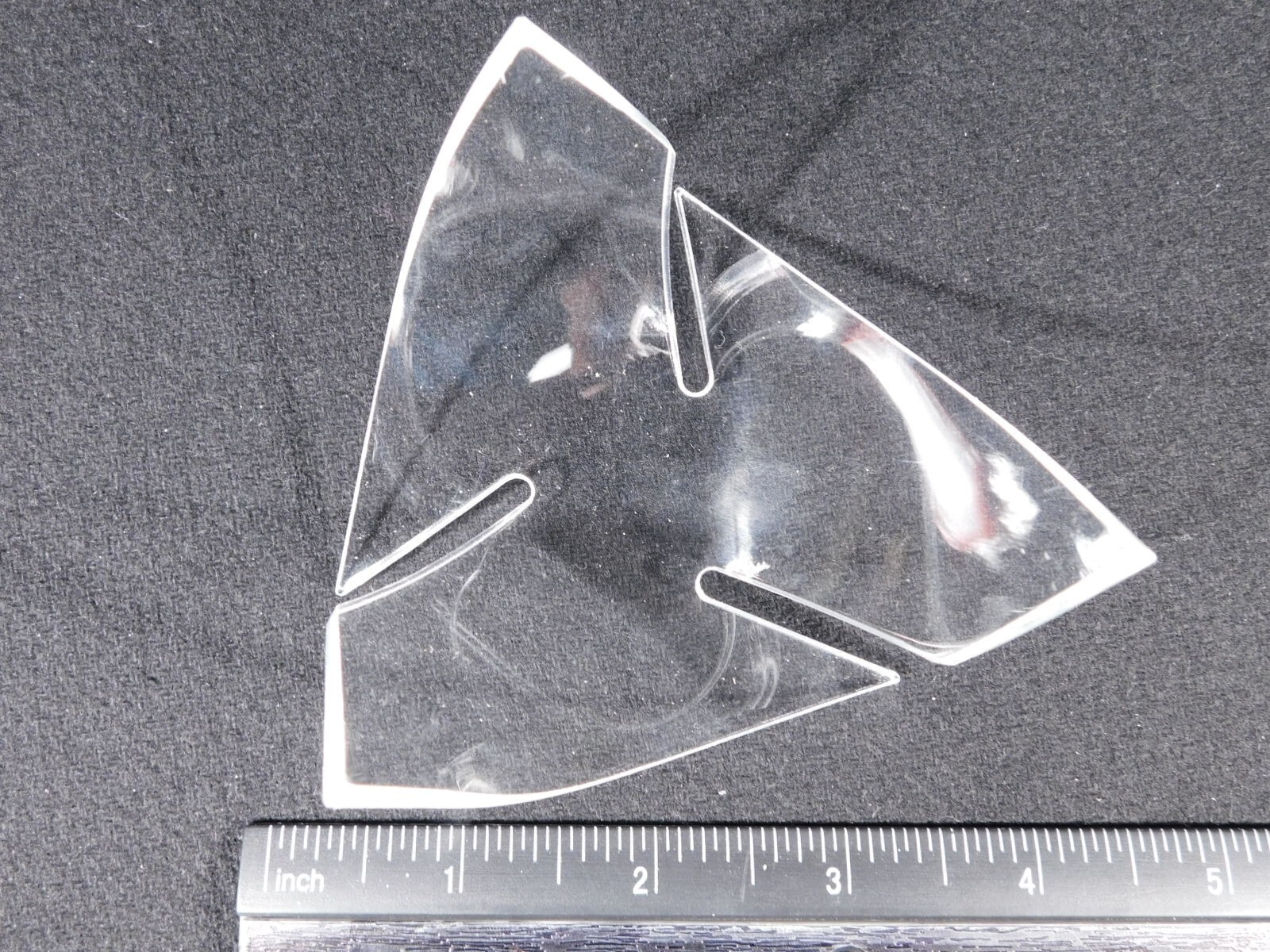 Display Stand Three Post TWIST Design Clear Lucite Medium Size